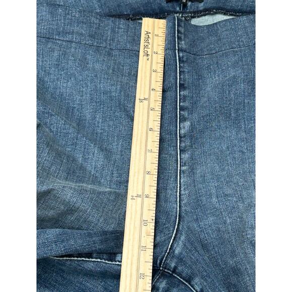 NYDJ Womens Blue Denim Mid Rise Sculpt-Her Pull-On Ankle Straight Jeans Size 1X - Picture 9 of 9